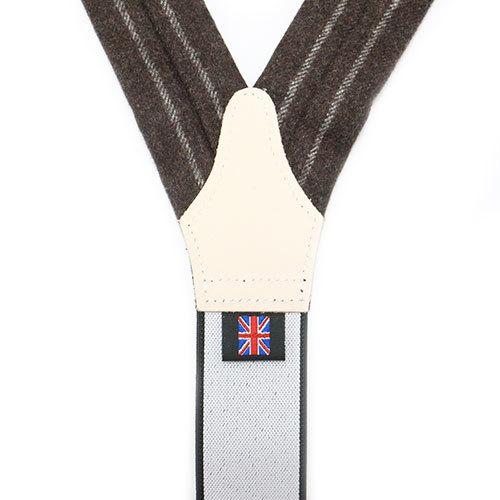 アルバートサーストン サスペンダー イングリッシュ フランネル ウール ストライプ ブラウン ALBERT THURSTON |  | 05