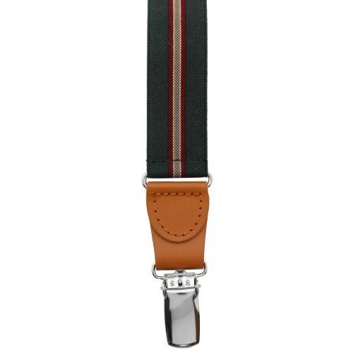 アルバートサーストン サスペンダー ELASTIC カーキ レッド