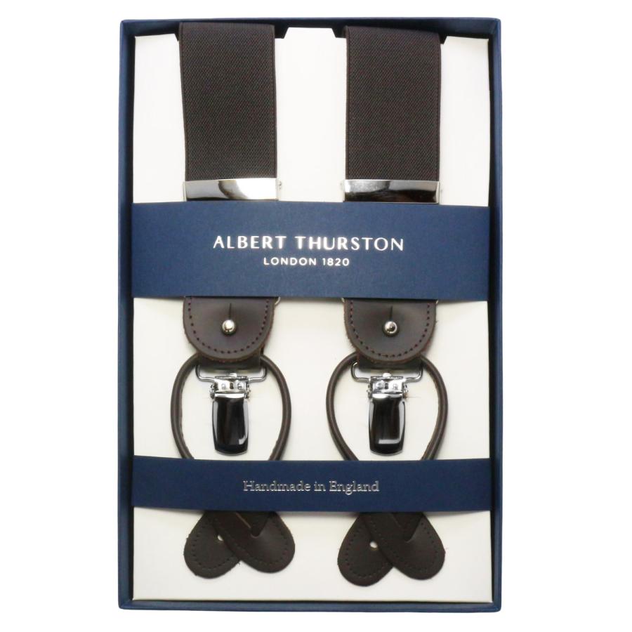 アルバートサーストン サスペンダー ブラウン ALBERT THURSTON