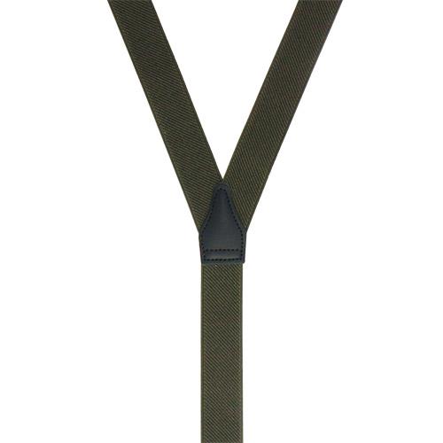 アルバートサーストン サスペンダー 細身 オリーブグリーン ALBERT