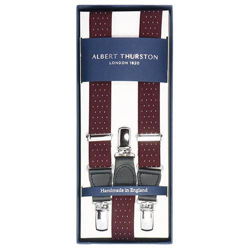THURSTON サスペンダー バーガンディ ALBERT THURSTON バーガンディ