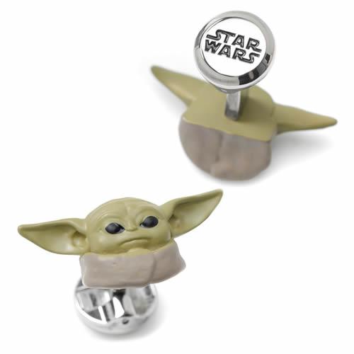 スターウォーズ カフス カフスボタン Star Wars 3D グローグー ベイビーヨーダ カフリンクスの画像
