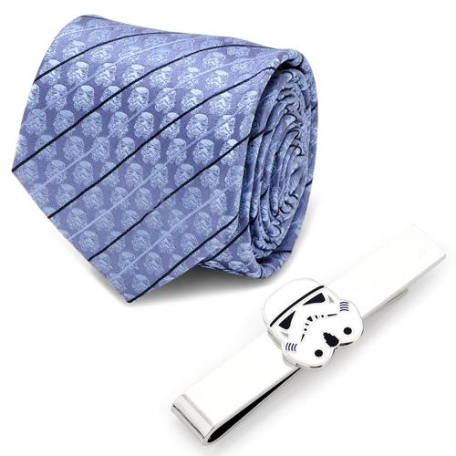 Star Wars スターウォーズ ストーム トルーパー ブルー ストライプ ネクタイ ネクタイピン セット Sw Tieset 13 カフス ボタン 蝶ネクタイのcuff 通販 Yahoo ショッピング