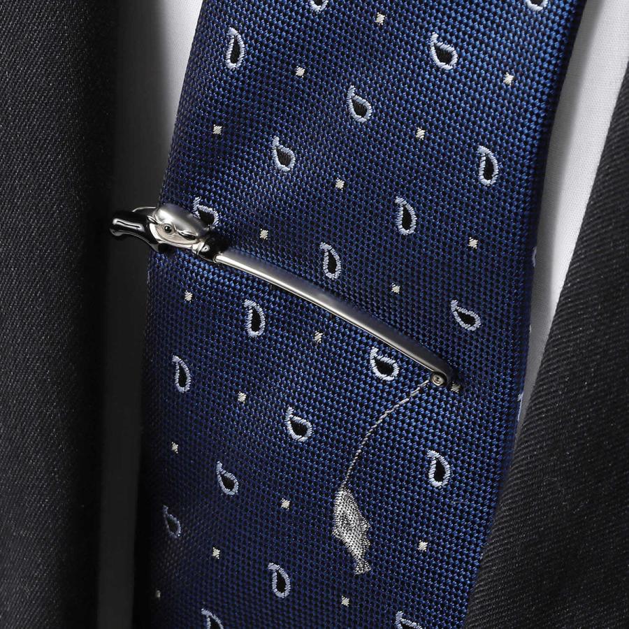 スワンク ネクタイピン タイバー 釣竿 リール ブラック SWANK タイクリップ タイピン |  | 06