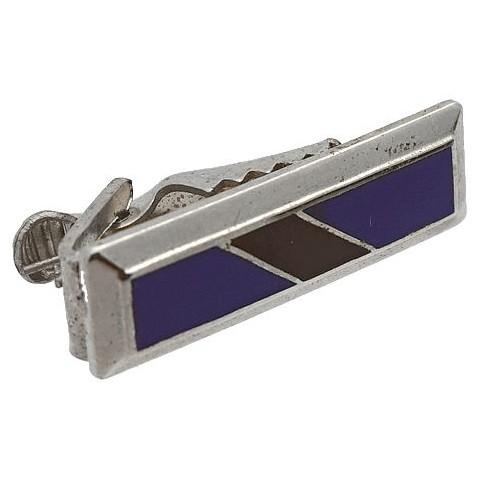 アンティーク ネクタイピン タイバー ストライプ ブルー #487 タイクリップ タイピン |  | 01