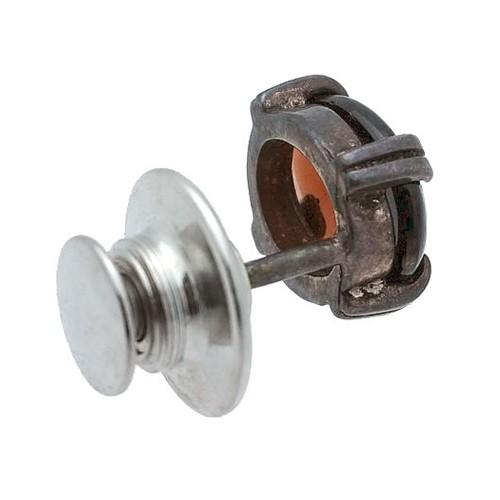 アンティーク ピンズ ラペルピン ネクタイピン シルバー アンバー 琥珀色 #553 タイピン |  | 01