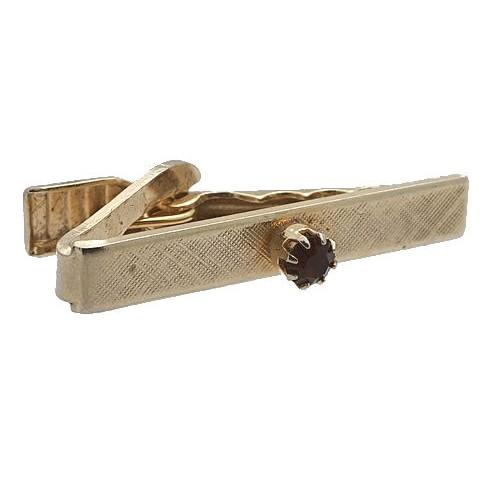 アンティーク ネクタイピン タイバー ゴールド & レッド ストーン #588 タイクリップ タイピン |  | 02