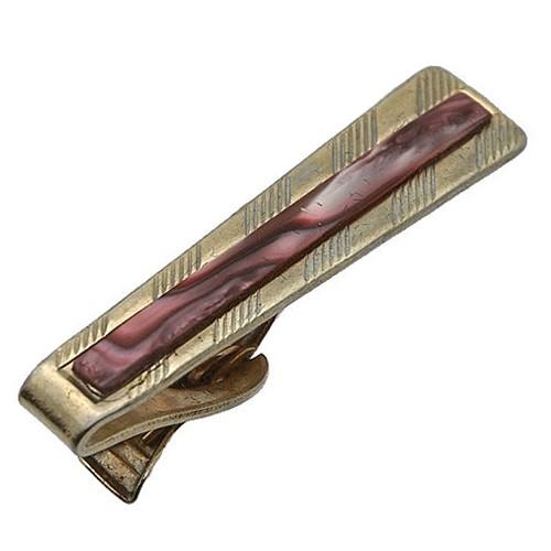 アンティーク ネクタイピン タイバー ゴールド&シェル #596 タイクリップ タイピン | 