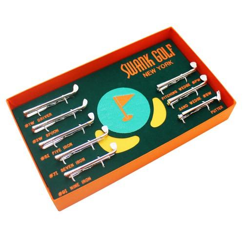 スワンク ネクタイピン タイバー ゴルフクラブ タイピン セット SWANK