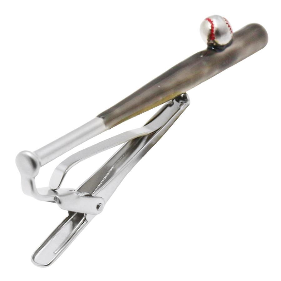 スワンク ネクタイピン タイバー 野球 バット ブラック SWANK タイクリップ タイピン | 