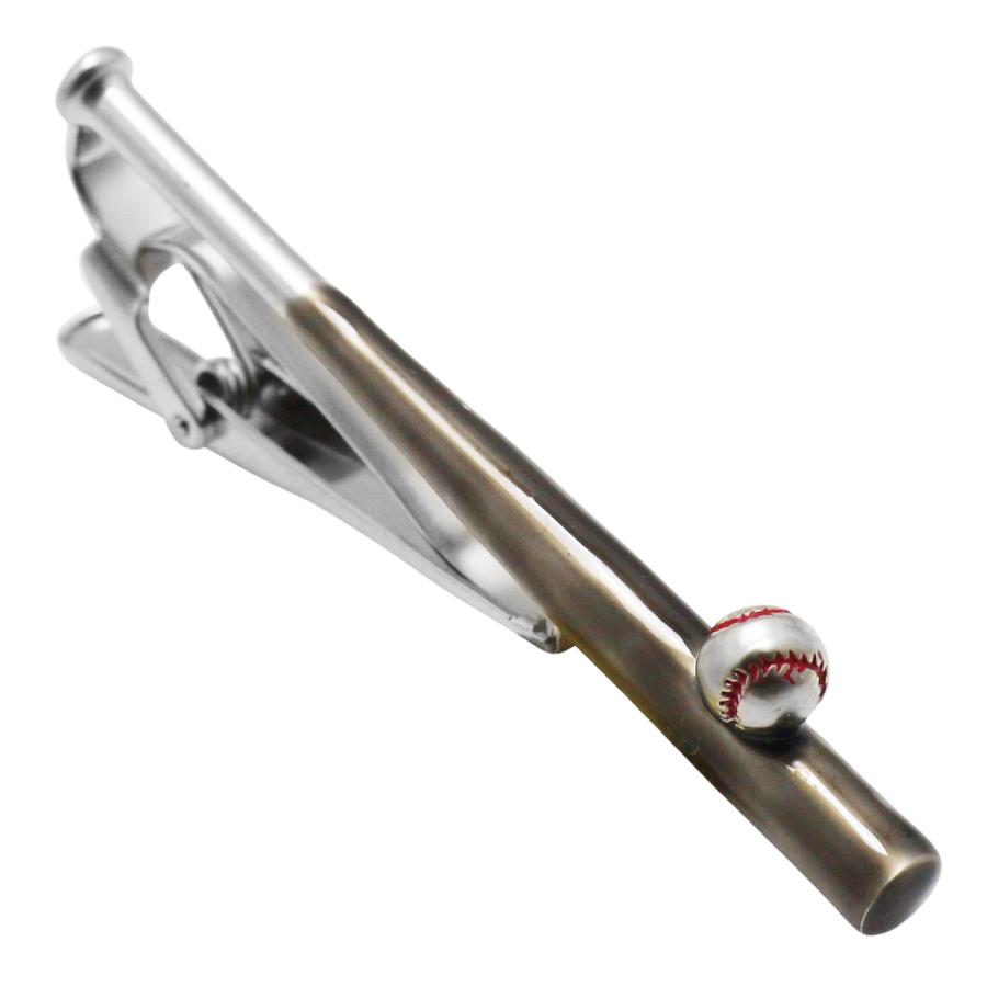 スワンク ネクタイピン タイバー 野球 バット ブラック SWANK タイクリップ タイピン |  | 01