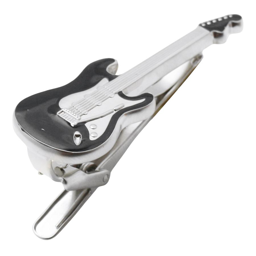 スワンク ネクタイピン タイバー ギター エレキギター ブラック SWANK タイクリップ タイピン | 