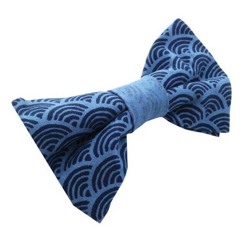 蝶ネクタイ 和柄 波 オリジナル ボウタイ TRIANGLE286 |  | 02