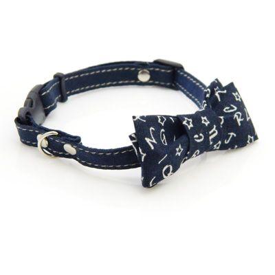 猫 首輪 安全バックル 蝶ネクタイ ハンドメイド TRIANGLE ANIMAL 004 |  | 02