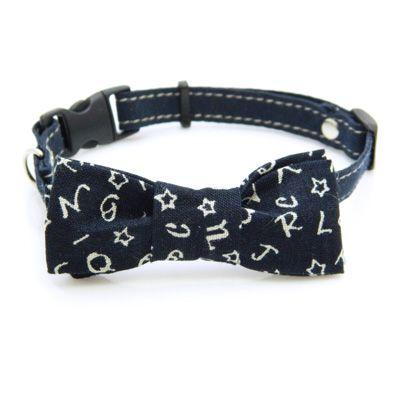 猫 首輪 安全バックル 蝶ネクタイ ハンドメイド TRIANGLE ANIMAL 004 |  | 01