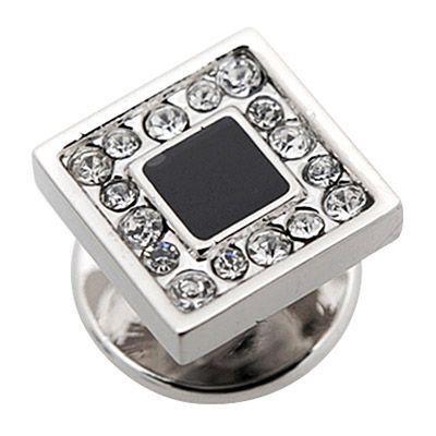 タイタック タックピン ラインストーン クリスタル フレーム エボニー ラペルピン |  | 01