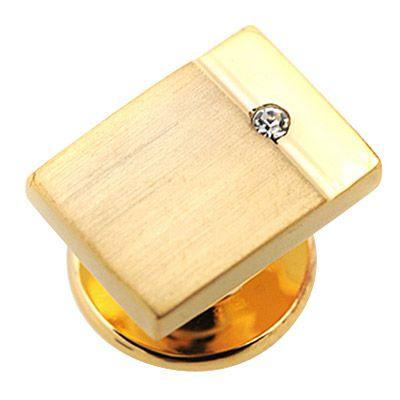 タイタック タックピン ゴールド ブラッシュドメタル ラインストーン ラペルピン |  | 01