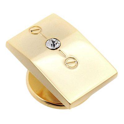 タイタック タックピン ゴールド ポリッシュド ウェッジ ラインストーン ラペルピン |  | 01