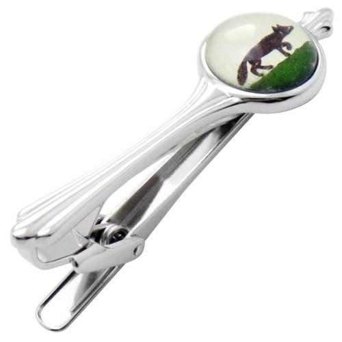 ネクタイピン タイバー ビンテージ キツネ オオカミ タイクリップ タイピン | 