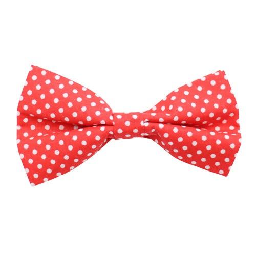 ボウタイ&ポケットチーフセット レッド 水玉 ドット |  | 02