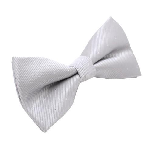 蝶ネクタイセット 蝶ネクタイ ポケットチーフ セット シルバー 水玉 ドット |  | 03