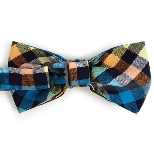 蝶ネクタイセット 蝶ネクタイ ポケットチーフ セット カラフル チェック |  | 04