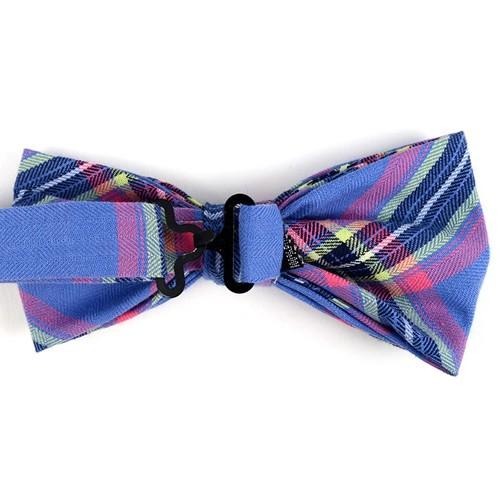 蝶ネクタイセット 蝶ネクタイ ポケットチーフ セット ブルー チェック |  | 04