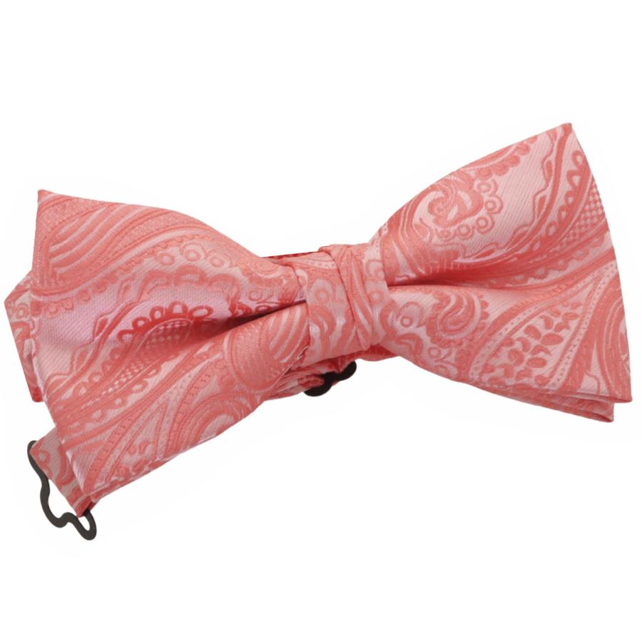 蝶ネクタイセット 蝶ネクタイ ポケットチーフ セット ペイズリー ピンク |  | 02