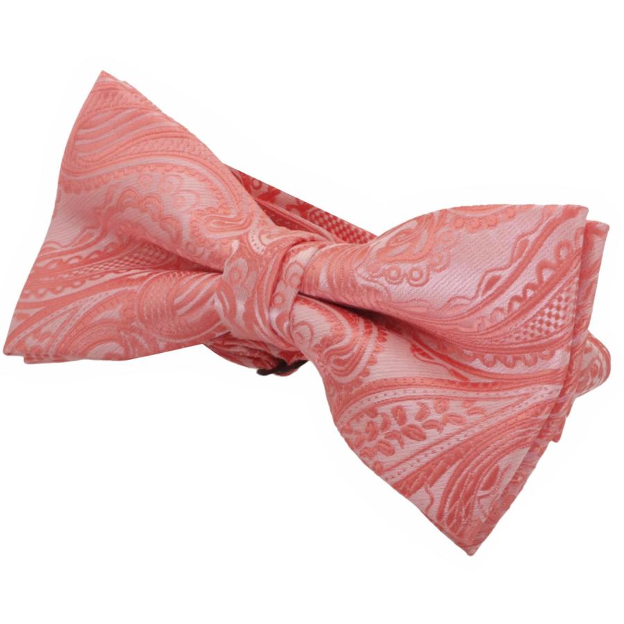 蝶ネクタイセット 蝶ネクタイ ポケットチーフ セット ペイズリー ピンク |  | 03