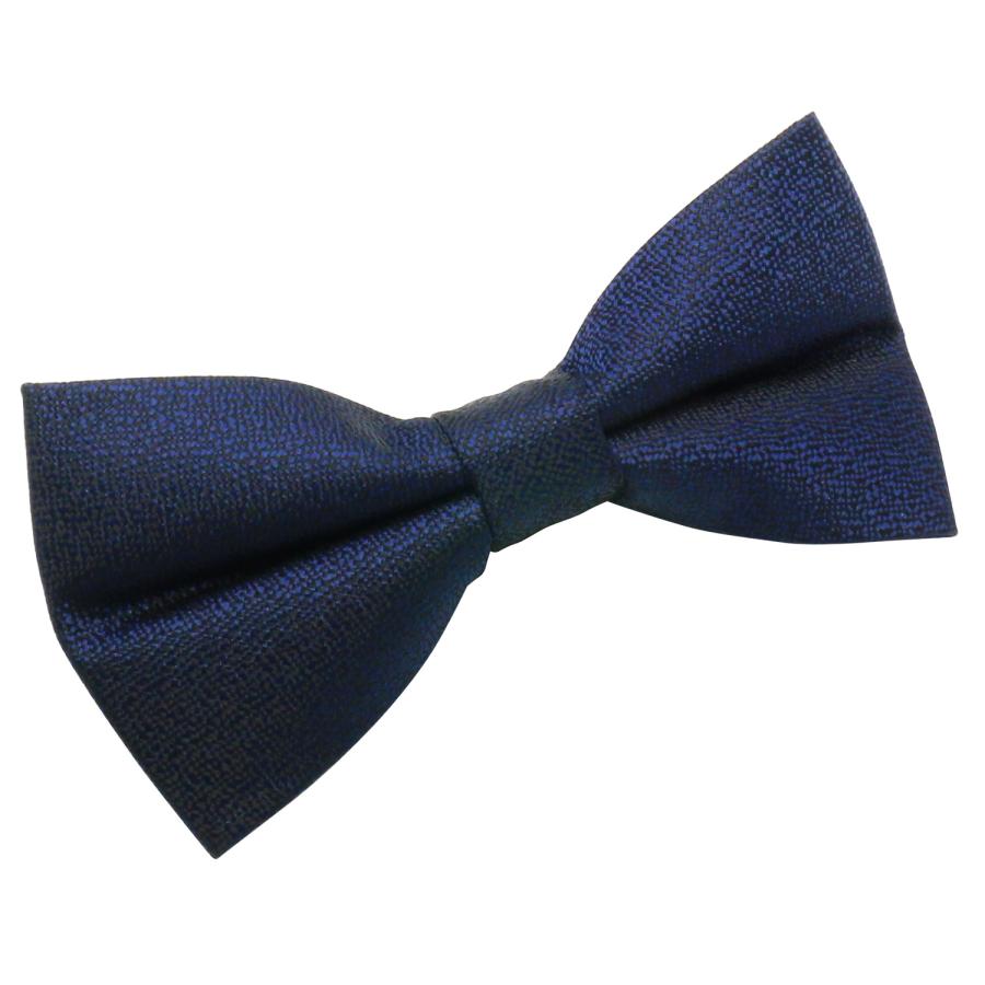 蝶ネクタイセット 蝶ネクタイ ポケットチーフ セット ソリッド ネイビー テクスチャード |  | 02