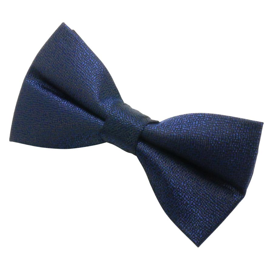 蝶ネクタイセット 蝶ネクタイ ポケットチーフ セット ソリッド ネイビー テクスチャード |  | 03