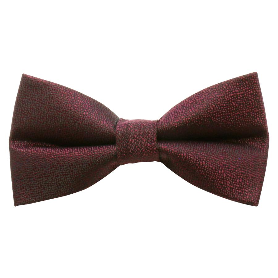 蝶ネクタイセット 蝶ネクタイ ポケットチーフ セット ソリッド ダークレッド テクスチャード |  | 01