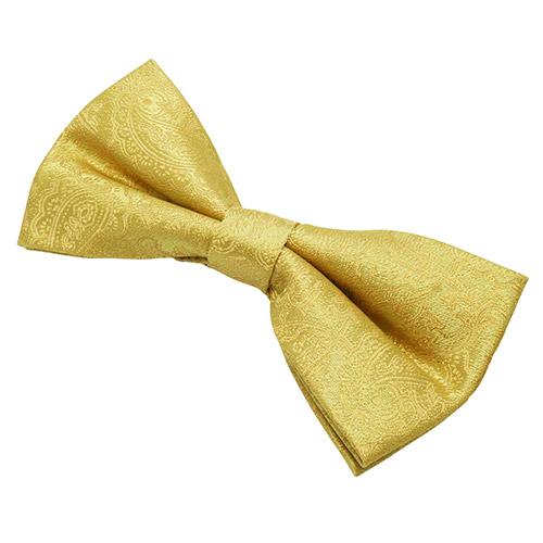 蝶ネクタイセット 蝶ネクタイ ポケットチーフ セット ペイズリー イエロー |  | 04