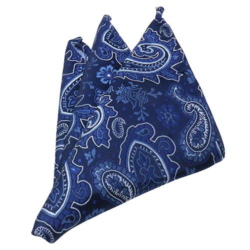 蝶ネクタイセット 蝶ネクタイ ポケットチーフ セット ペイズリー ブルー |  | 06