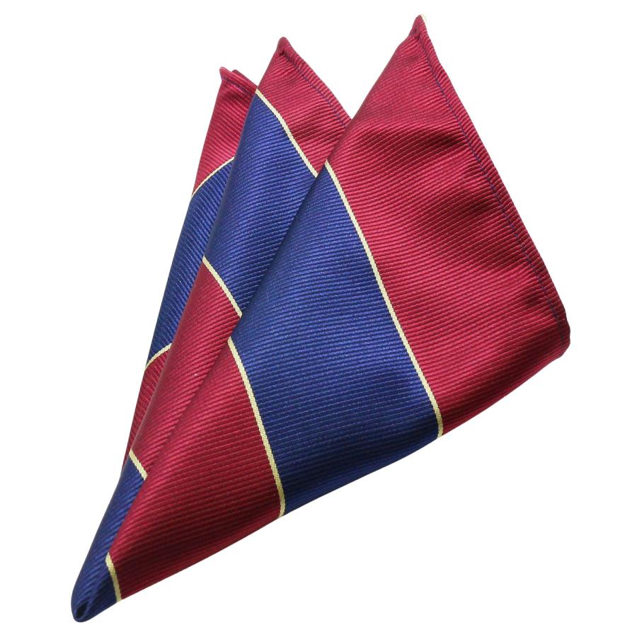 蝶ネクタイセット 蝶ネクタイ ポケットチーフ セット レッド ブルー ストライプ |  | 06