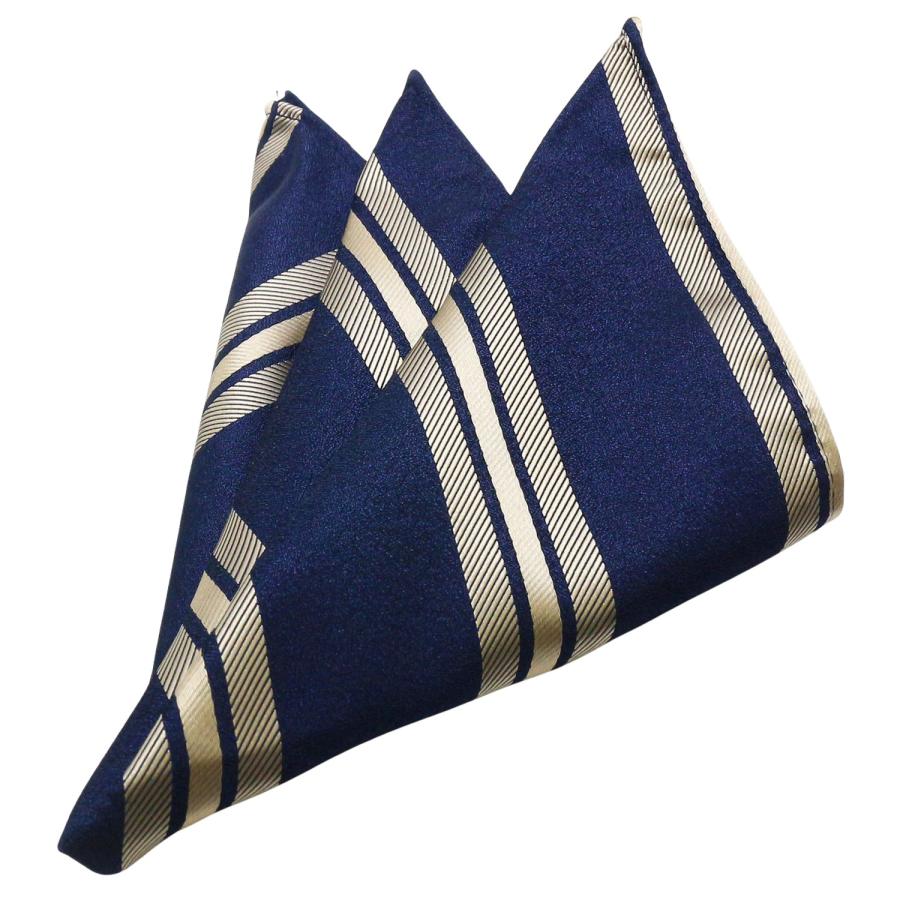 蝶ネクタイセット 蝶ネクタイ ポケットチーフ セット ゴールド ネイビー ストライプ |  | 06