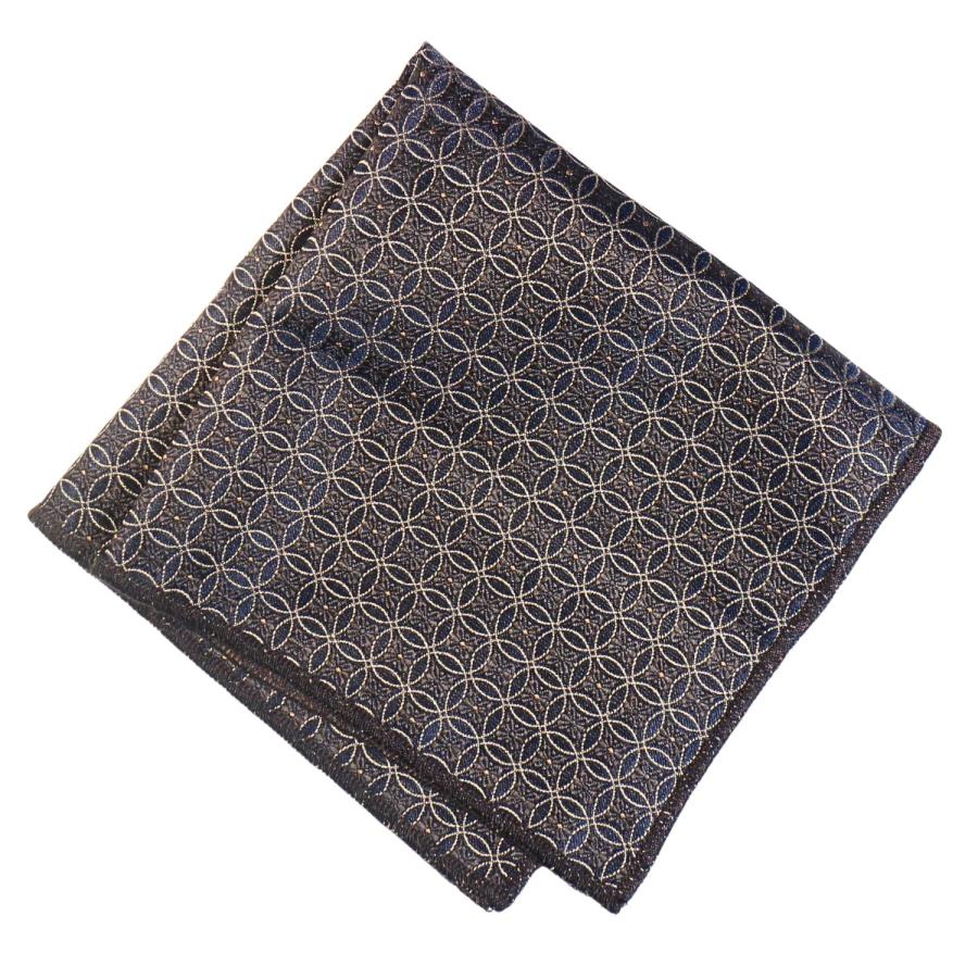 蝶ネクタイセット 蝶ネクタイ ポケットチーフ セット ブラウン ネイビー 花柄 文様 |  | 08