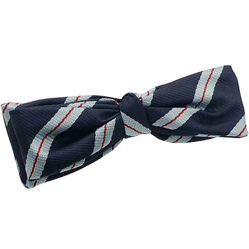 ビンテージ ネイビー ライトブルー ストライプ 蝶ネクタイ ボウタイ |  | 01