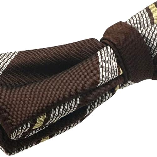 ビンテージ ブラウン イエロー ストライプ 蝶ネクタイ ボウタイ |  | 03