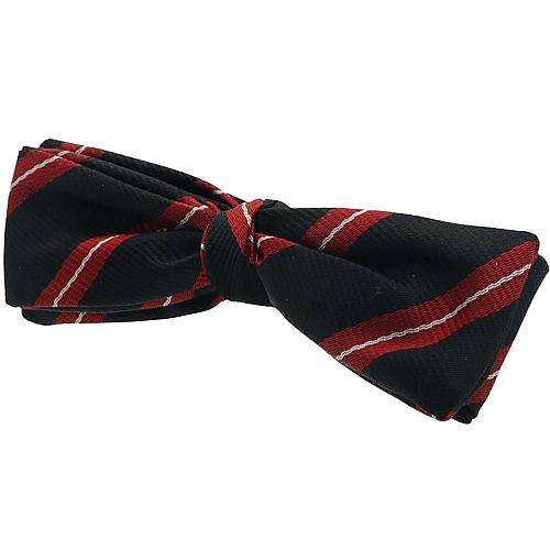 ビンテージ ブラック レッド ストライプ 蝶ネクタイ ボウタイ |  | 02