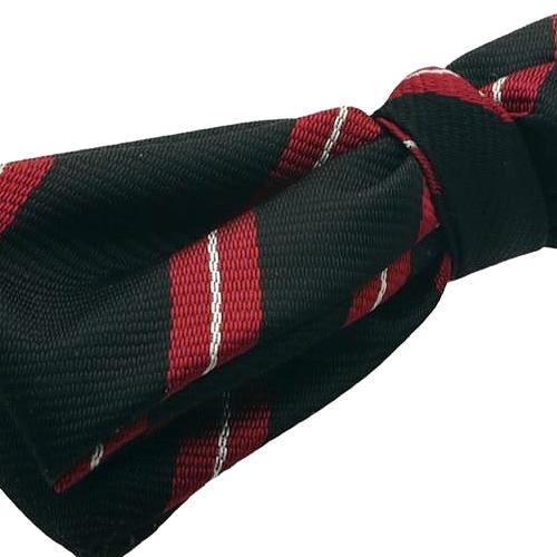 ビンテージ ブラック レッド ストライプ 蝶ネクタイ ボウタイ |  | 03