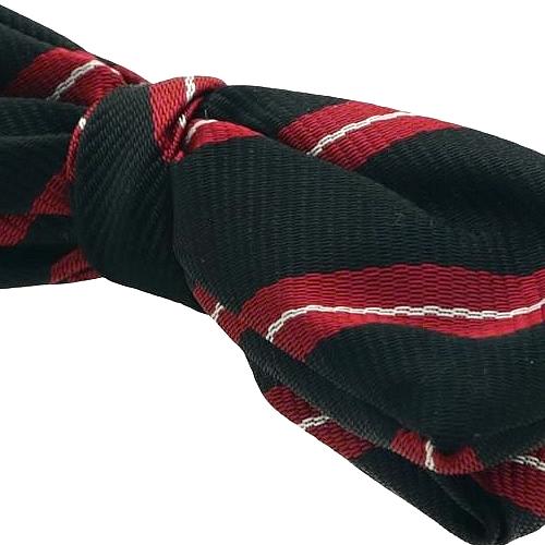 ビンテージ ブラック レッド ストライプ 蝶ネクタイ ボウタイ |  | 04