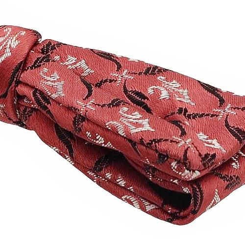 ビンテージ レッド 紋章 リーフ 蝶ネクタイ ボウタイ |  | 04