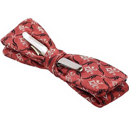 ビンテージ レッド 紋章 リーフ 蝶ネクタイ ボウタイ |  | 05