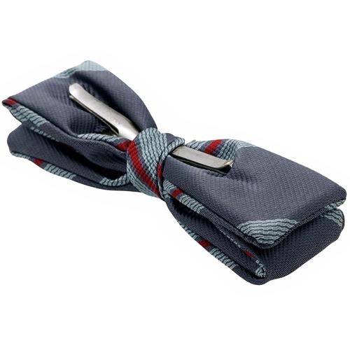 ビンテージ ブルーグレー ライトブルー ストライプ 蝶ネクタイ ボウタイ |  | 05