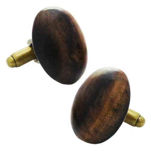 カフス カフスボタン 木 ウッド 黒柿 オリジナル 手作り 木工 カフリンクス 094 |  | 02