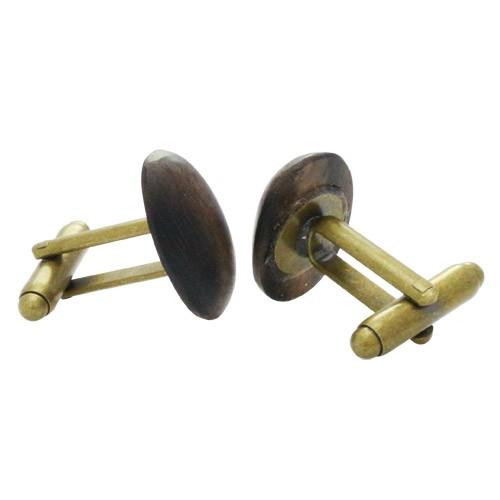 カフス カフスボタン 木 ウッド 黒柿 オリジナル 手作り 木工 カフリンクス 094 |  | 03