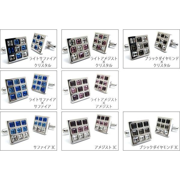 クリスタルガラス リュミエールヌフカフス（カフスボタン カフリンクス）クリスマス 爆買 | SWAROVSKI | 03