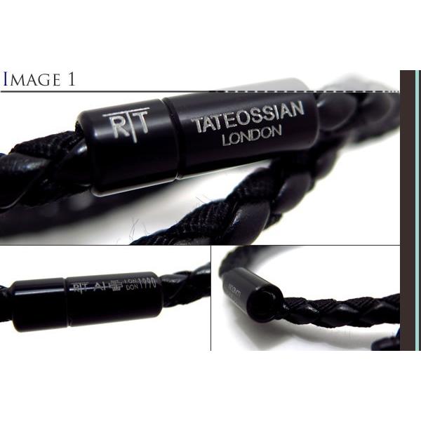 ブランド アクセサリー TATEOSSIAN タテオシアン チェルシー ブレスレット（Sサイズ ブラックブラック）シンプル 軽量 父の日 爆買の画像