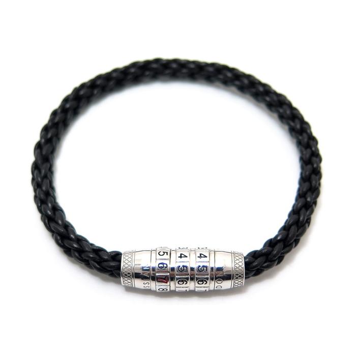 タテオシアン シルバー925 ブレスレット tab59 新品 タテオシアン ブレスレット シルバー925 2連編上げ レザー